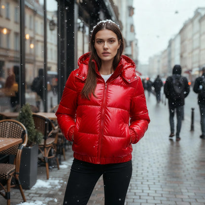 Wasserdichte Damen Winterjacke Warm Elegant