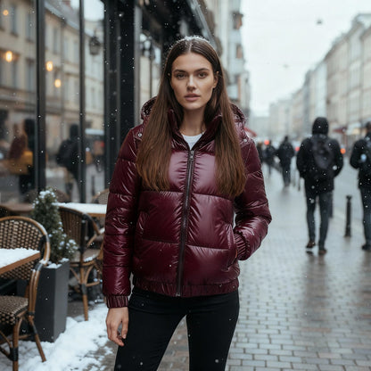 Wasserdichte Damen Winterjacke Warm Elegant
