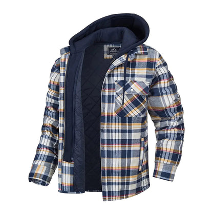 Eleganter Karomantel Herren Klassisch Modern