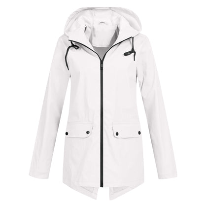 Herbst Regenjacke Damen Elegant Wasserfest