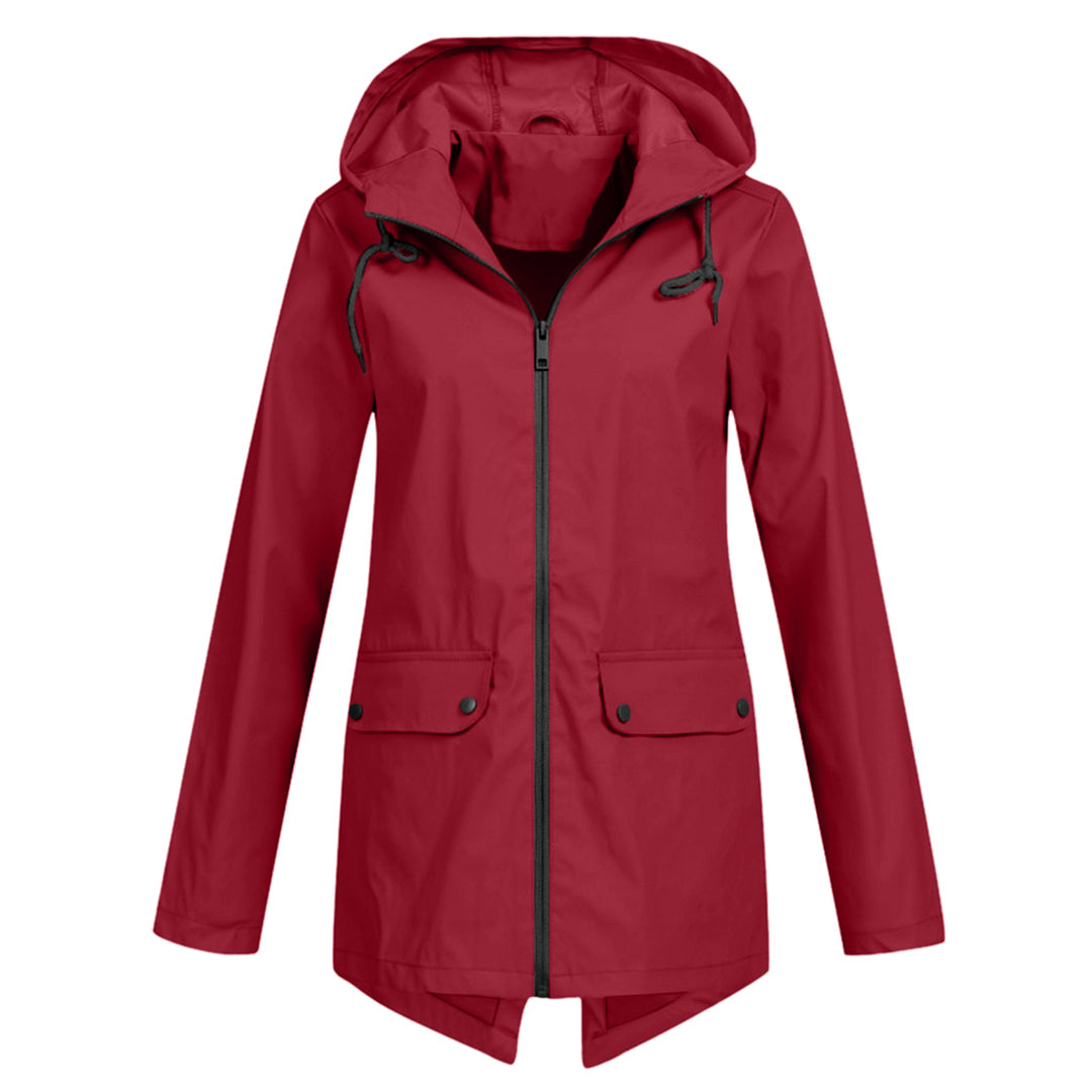 Herbst Regenjacke Damen Elegant Wasserfest