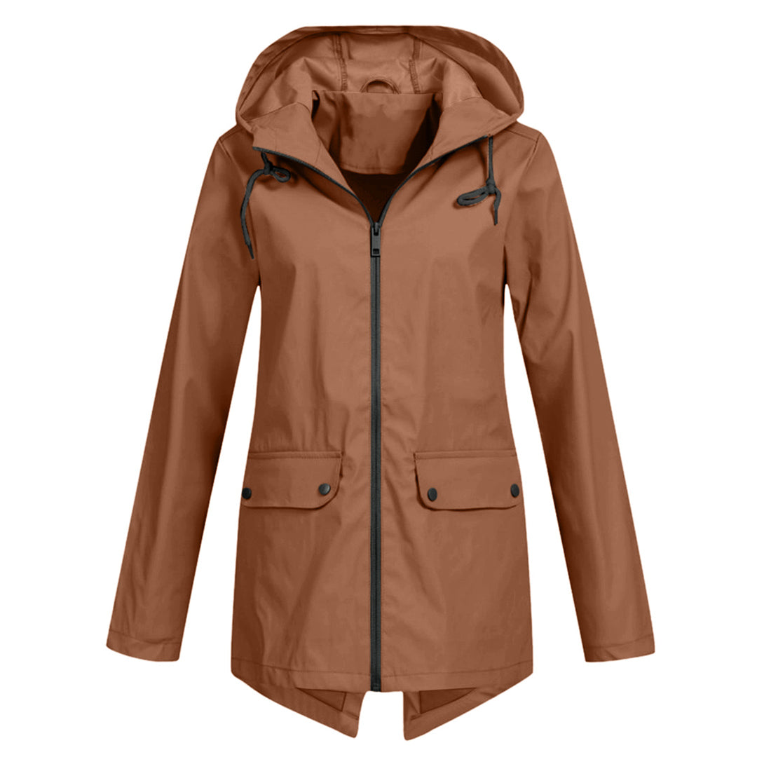 Herbst Regenjacke Damen Elegant Wasserfest