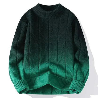 Zweifarbiger Strickpullover Herren Modern