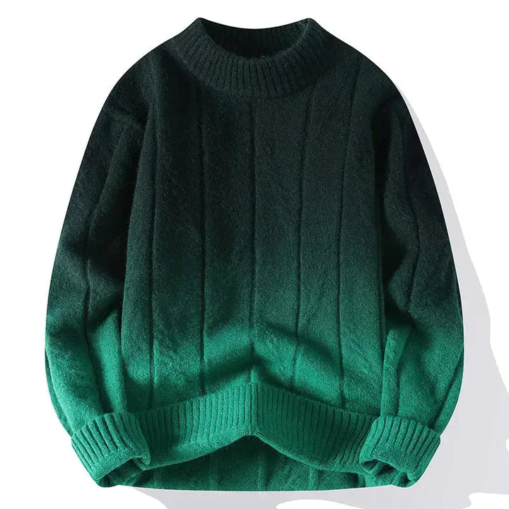 Zweifarbiger Strickpullover Herren Modern