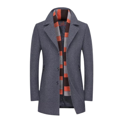Eleganter Herren Mantel mit Reverskragen