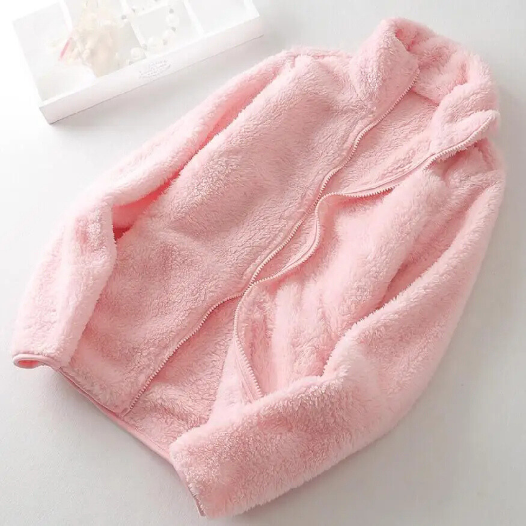Damen Fleece Jacke Warm und Bequem