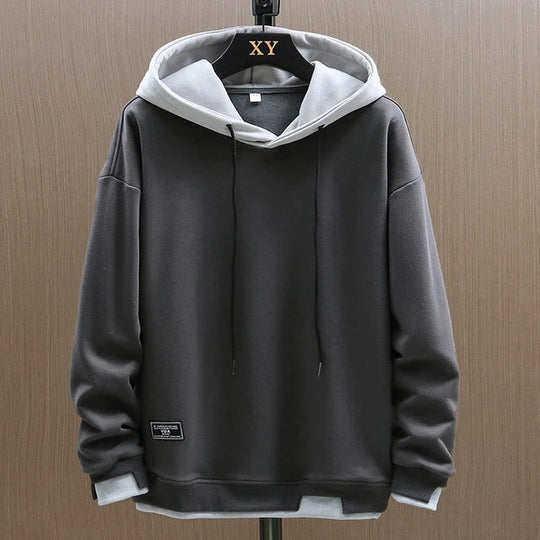 Klassischer Kapuzenpullover Herren Basic
