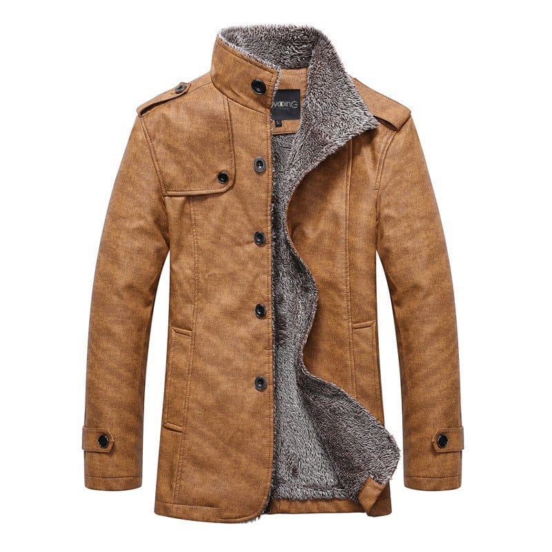 Herren Winterjacke Warm Isoliert Stehkragen