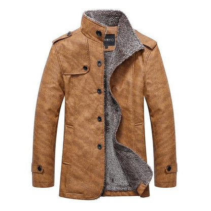 Herren Winterjacke Warm Isoliert Stehkragen