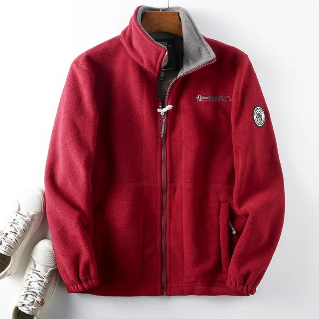 Warme Fleece Sherpa Jacke Winter
