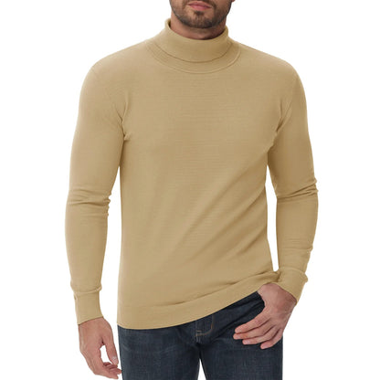 Herren Rollkragenpullover Slim Fit Modern