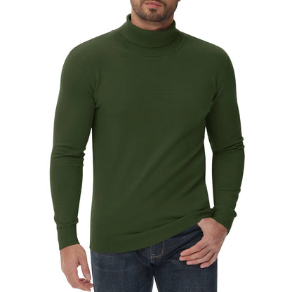 Herren Rollkragenpullover Slim Fit Modern