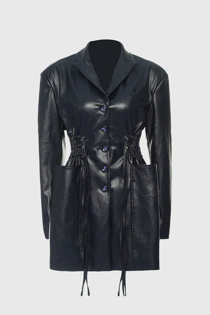 Lange Damenjacke Mit Taschen
