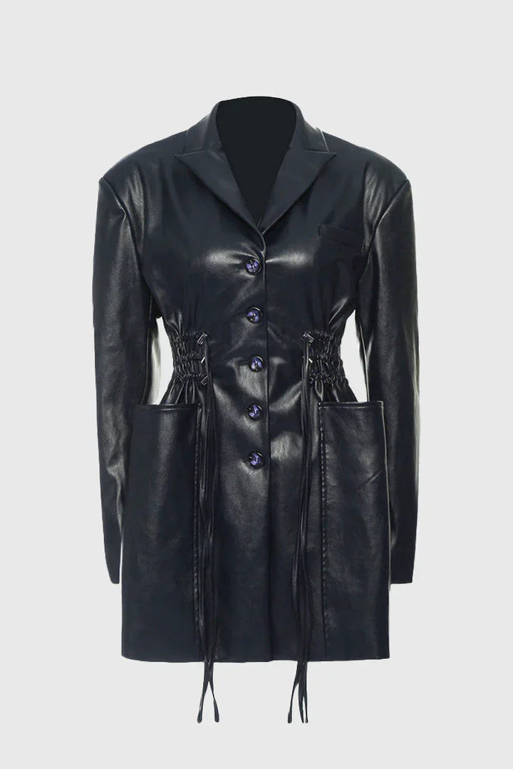 Lange Damenjacke Mit Taschen