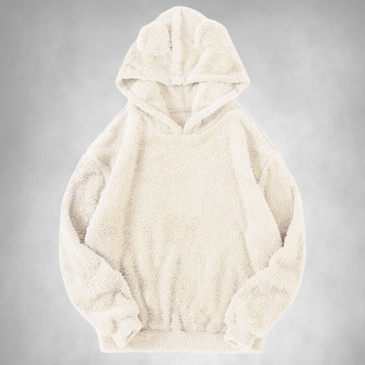 Fleece Hoodie Herren Warm Bequem Teddy Look
