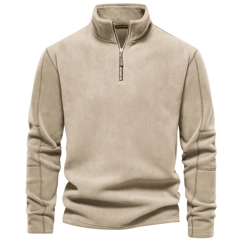 Warme Fleecejacke Herren Kurzreißverschluss - IdealeKleiden