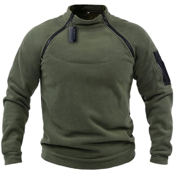 Herren Fleece Pullover Warm Halbzipper Outdoor