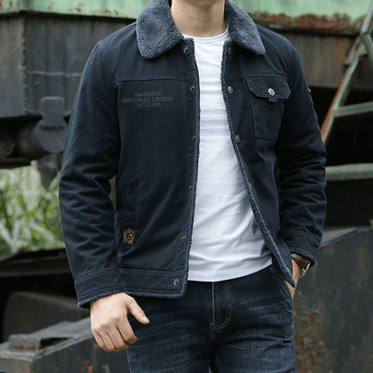 Herren Winterjacke Fleece Warm Isoliert - IdealeKleiden