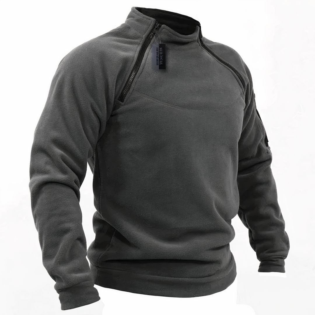 Herren Fleece Pullover Quarter Zip Warm