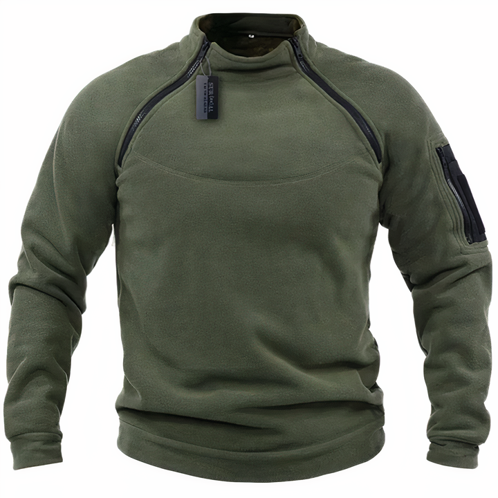 Herren Fleece Pullover Quarter Zip Warm