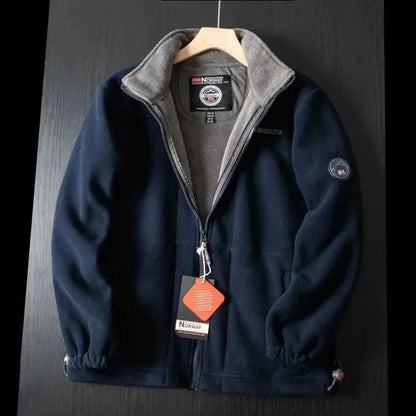 Herren Fleecejacke Warm mit Taschen
