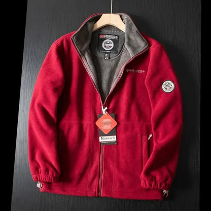 Herren Fleecejacke Warm mit Taschen