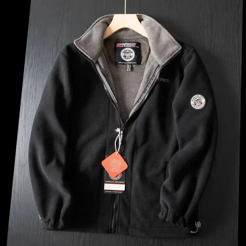 Herren Fleecejacke Warm mit Taschen