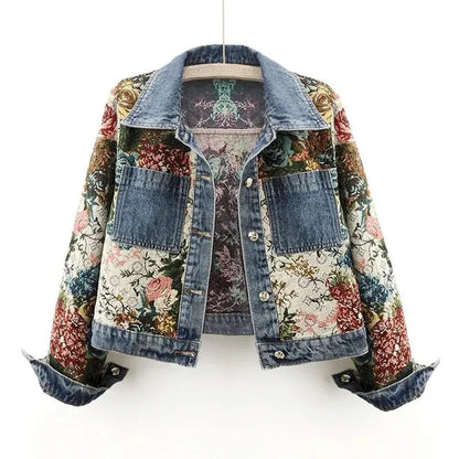 Eco Jeansjacke Damen Bio-Baumwolle Kurz Design