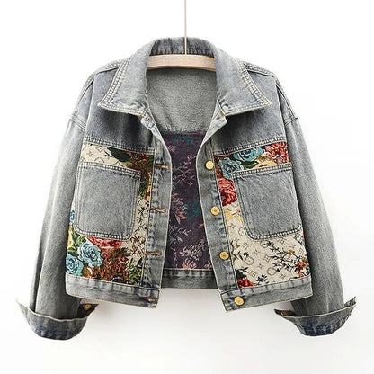 Eco Jeansjacke Damen Bio-Baumwolle Kurz Design