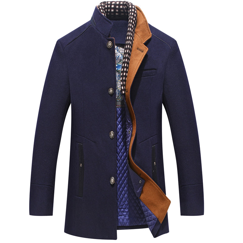 Warme Winterjacke Wollmantel Damen