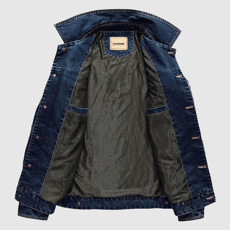 Robuste Denim-Jacke Modern Style - IdealeKleiden