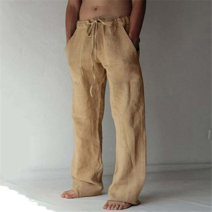 Bequeme Leinenhosen Herren Lockere Fit