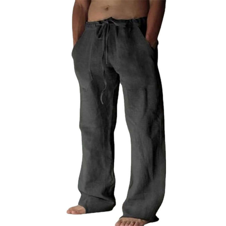Bequeme Leinenhosen Herren Lockere Fit