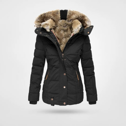 Warme Damen Winterjacke Isolierte Puffer Parka - IdealeKleiden
