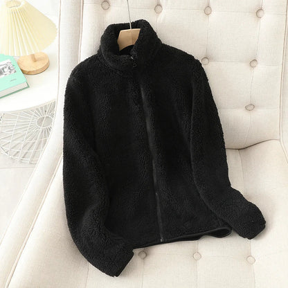 Damen Fleece Jacke Warm und Bequem