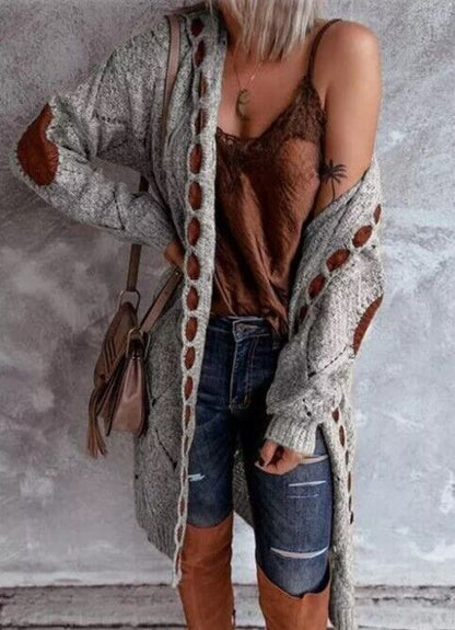 Elegante Strickjacke Lang & Damenstil