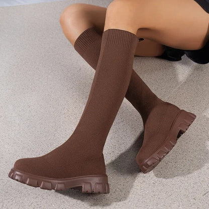 Komfortable Knöchelstiefel Damen Stretch