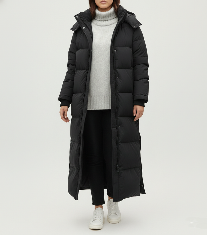 Damen Steppjacke Extra Lang Große Größen Übergröße