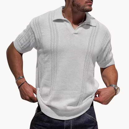 Kurzarm Polo Shirt Modern Knopflochfrei