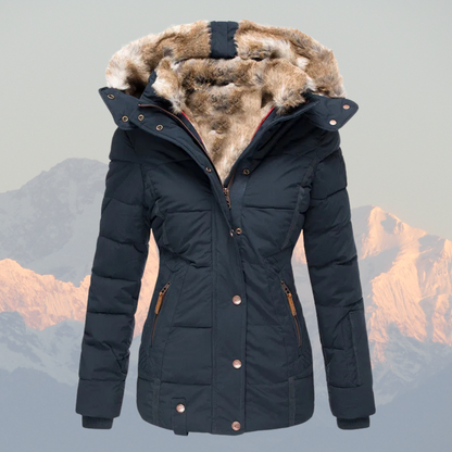 Winterjacke Damen Warm Isoliert Wasserdicht Daunenmantel