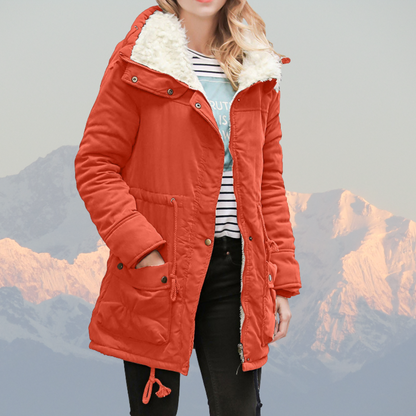 Wasserabweisende Winterjacke Mit Kapuze Gefüttert