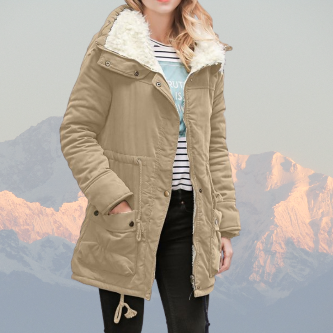 Wasserabweisende Winterjacke Mit Kapuze Gefüttert