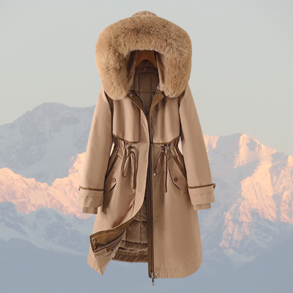 Warme Winter-Parka mit Daunenfüllung