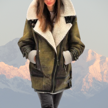 Lederjacke Shearling Fliegerstyle