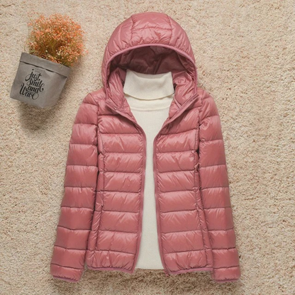 Stylische Kapuzenjacke Stehkragen Design