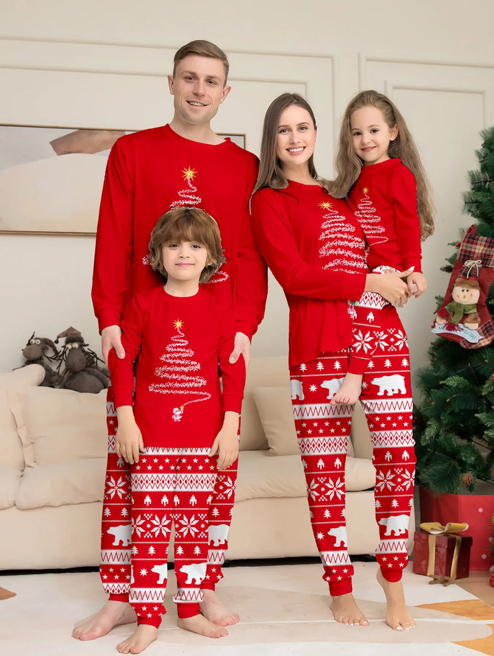 Weihnachts-Pyjama-Set Weich &amp; Warm für den Winter