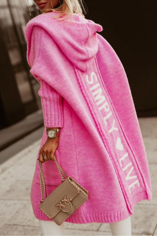 Stylische Damenjacke Lang Kapuze Winter - IdealeKleiden