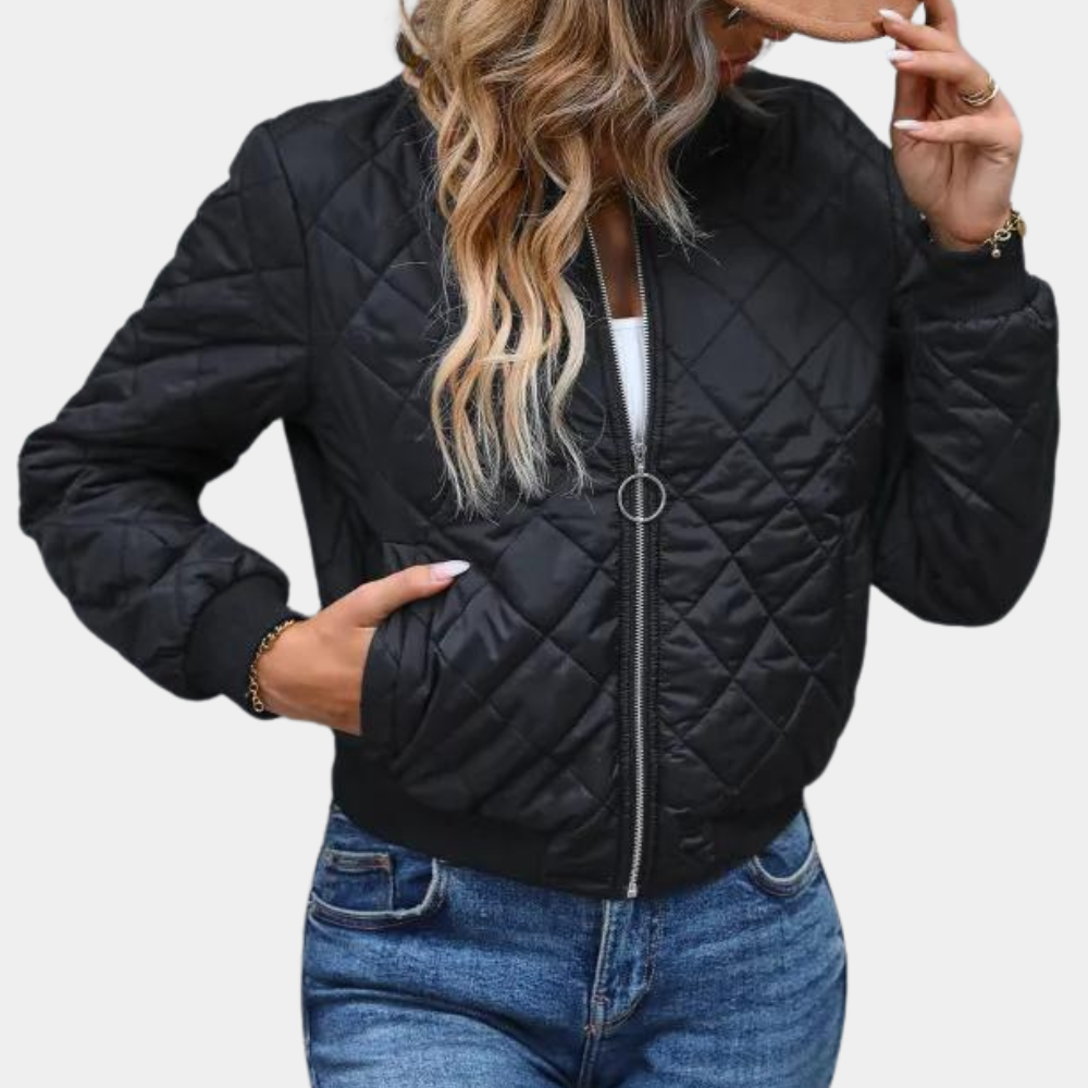 Damen Glitzer-Jacke Diamant Stepp-Design