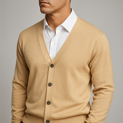Stylisher Cardigan für Männer V-Ausschnitt Modern