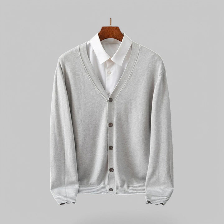 Stilvoller Herren Cardigan V-Ausschnitt Elegant